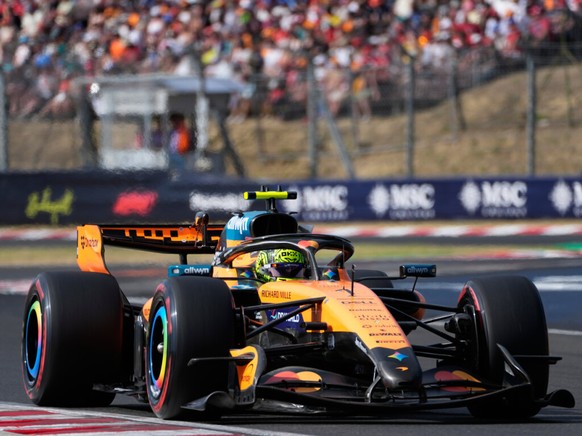 Lando Norris a devancé les pilotes Ferrari samedi lors des qualifications du GP de Hongrie.