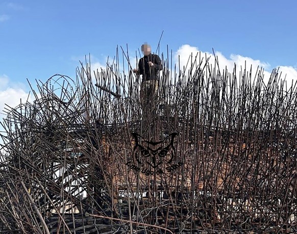 L'armure supplémentaire Porcupine consiste en une forêt de pointes métalliques, qui pourrait protéger les chars contre les FPV.