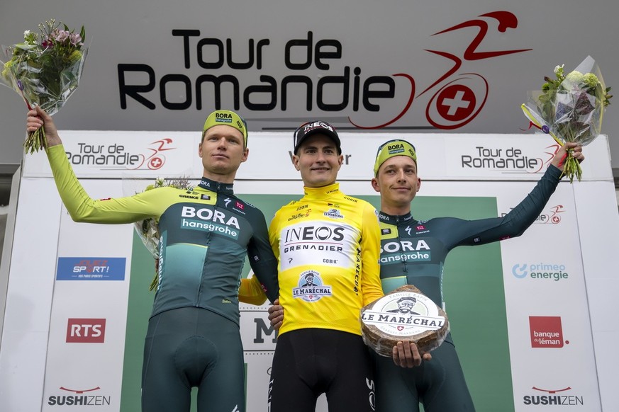 Le podium final du Tour de Romandie 2024