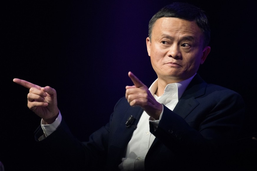 Jack Ma, en 2019, lors d&#039;une conférence en France.