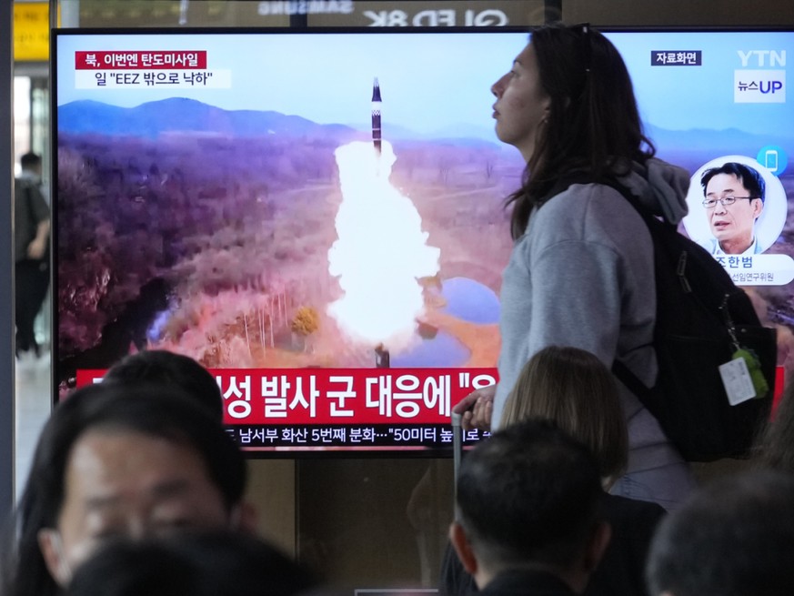 Le ou les missiles nord-coréens semblent s&#039;être abîmés en mer, selon la Corée du Sud (archives).