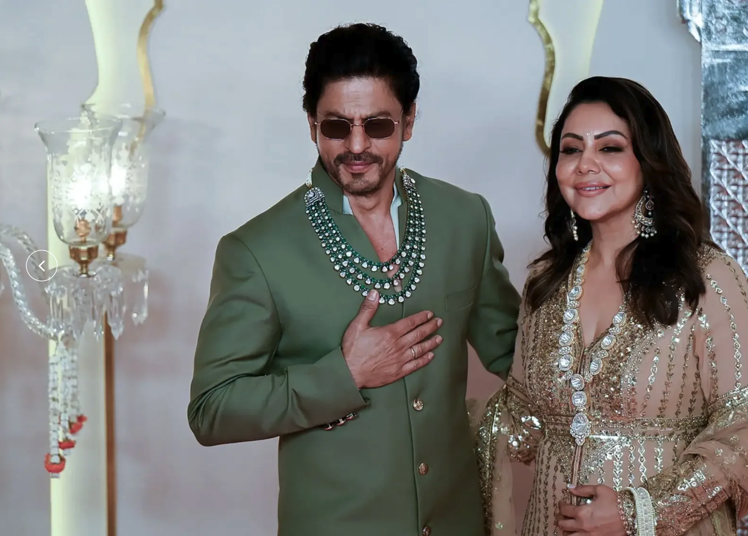 La légende de Bollywood Shah Ruhkh Khan et sa femme Gauri Khan, vendredi 12 juillet.