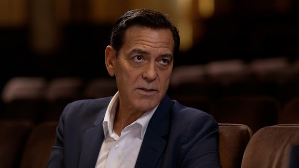 George Clooney sur CNN, ce mardi, pour parler du retrait de Joe Biden de l&#039;élection présidentielle.