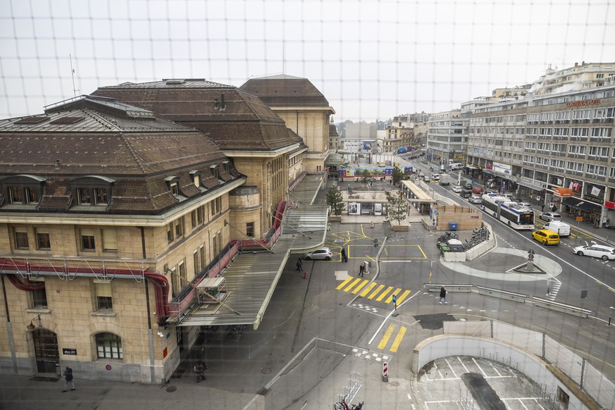 La gare CFF de Lausanne photographie lors d&#039;une visite de presse ce lundi, 20 janvier 2025 a Lausanne (KEYSTONE/Cyril Zingaro)