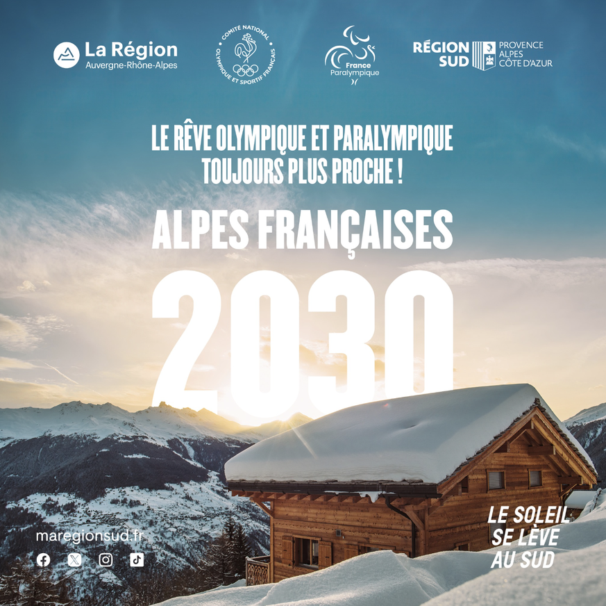 Kandidatur Frankreich Olympia mit Foto vom Wallis