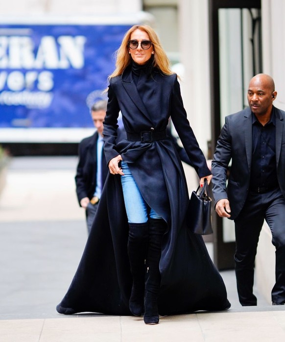 NEW YORK, NEW YORK - FEBRUARY 29: Celine Dion turns the streets of New York into her own personal runway on February 29, 2020 in New York City. (Photo by Gotham/GC Images)