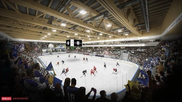Voici le projet de la nouvelle patinoire de La Chaux-de-Fonds.