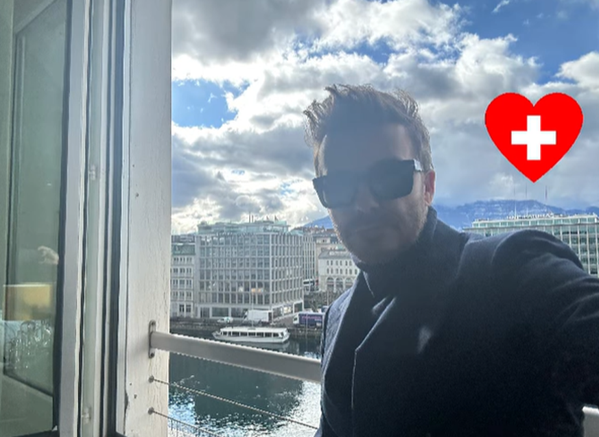 Si jamais, c'est David Beckham en personne qui a mis un petit cœur suisse sur Instagram. Ça aurait pu être un montage claqué watson, mais que nenni!