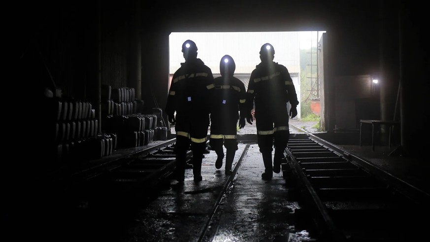 Ouvriers dans une mine de la région de Kemerovo: plus de la moitié du charbon russe y est produit.