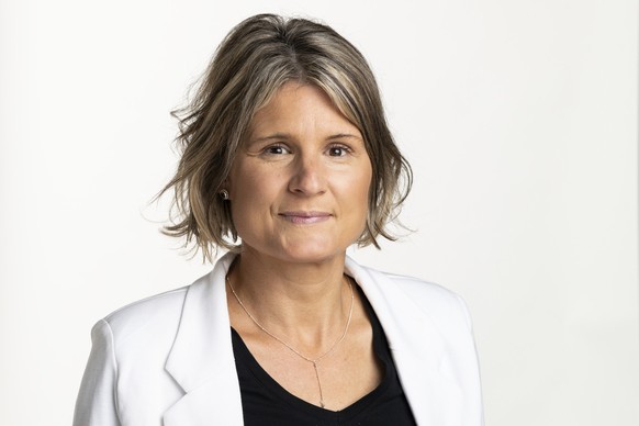Portrait von Nationalraetin Barbara Steinemann, SVP-ZH, am Rand der Herbstsession der Eidgenoessischen Raete, am Dienstag, 21. September 2021 im Bundeshaus in Bern. (KEYSTONE/Alessandro della Valle)