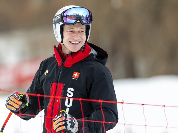 Marco Odermatt a participé au troisième entraînement de descente vendredi, tout en détente.