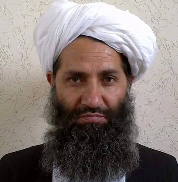 (160525) -- ISLAMABAD, May 25, 2016 -- Undated photo released by (AIP), a Pakistan-based Afghan news agency, on May 25, 2016 to local media shows the new leader of Afghan Taliban Mullah Haibatullah Ak ...