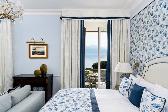 Une chambre du Beau-Rivage de Lausanne. Il est vrai que la vue est impressionnante.
