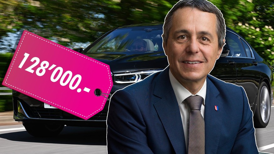 Ignazio Cassis et sa nouvelle voiture