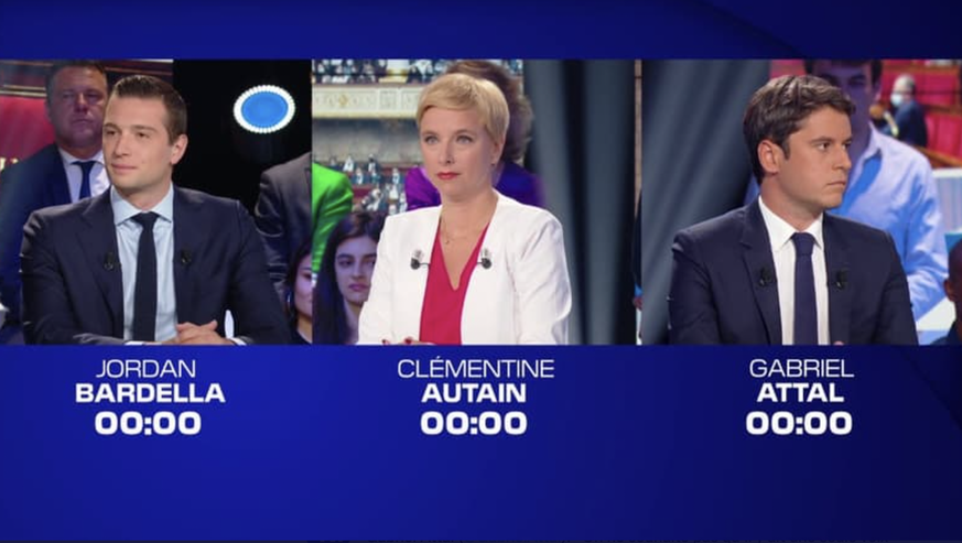 débat BFM Nupes Ensemble! RN politique France télévision élections législatives 2022