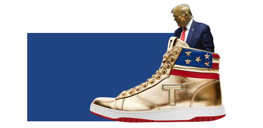 Trump vend des baskets dorées à 400 dollars