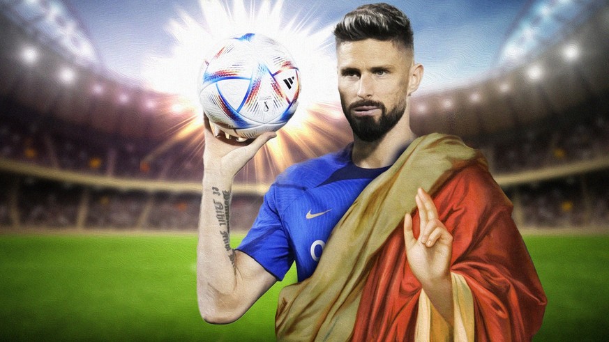 Olivier Giroud, 36 ans, le footballeur à la foi inébranlable.