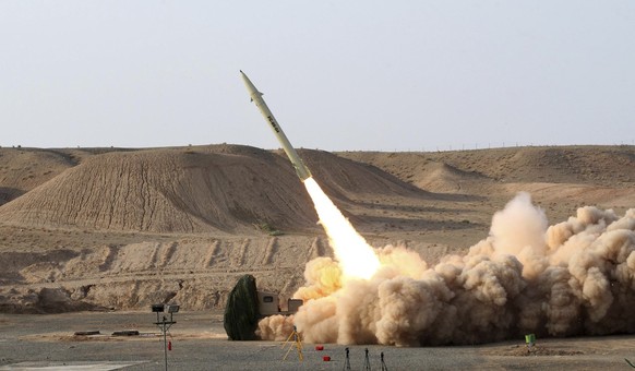 FILE -- This file photo released on Wednesday, Aug. 25, 2010, by the Iranian Defense Ministry, claims to show the launch of the Fateh-110 short-range surface-to-surface missile by Iranian armed forces ...