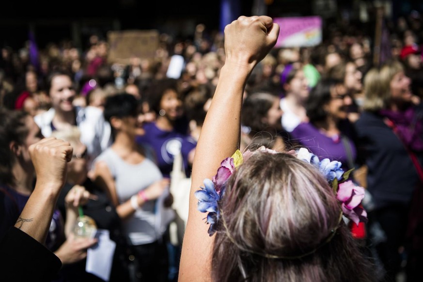 En 2019, la grève des femmes était historique en Suisse. Ici à Lausanne.