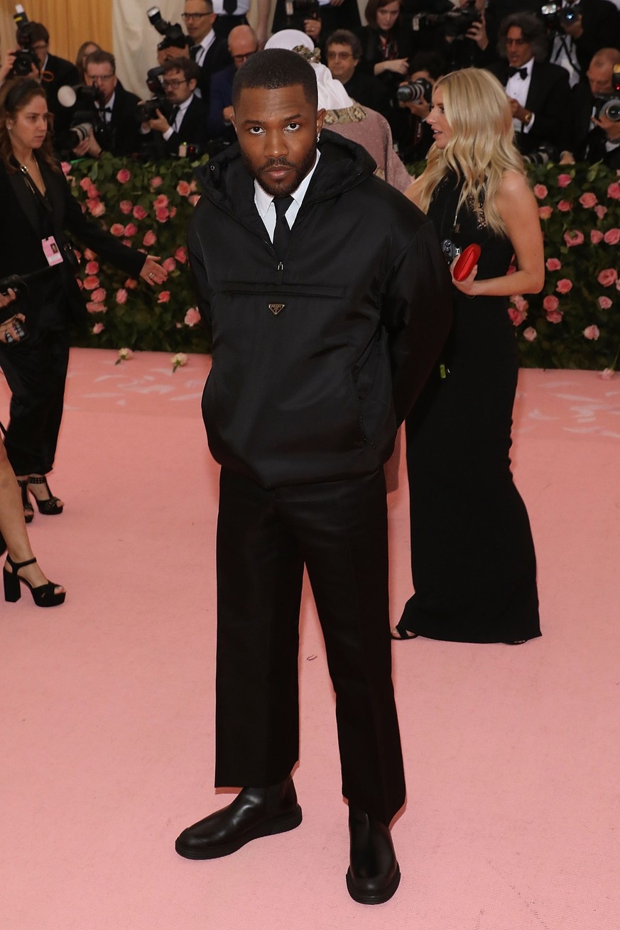 NEW YORK, NY - MAY 06: Frank Ocean attends the 2019 Met Gala celebrating &quot;Camp: Notes on Fashion&quot; at The Metropolitan Museum of Art on May 6, 2019 in New York City. (Photo by Taylor Hill/Fil ...