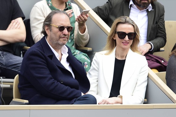 Xavier Niel und Delphine Arnault, Tochter von Bernard Arnault, 2019 am French Open in Paris