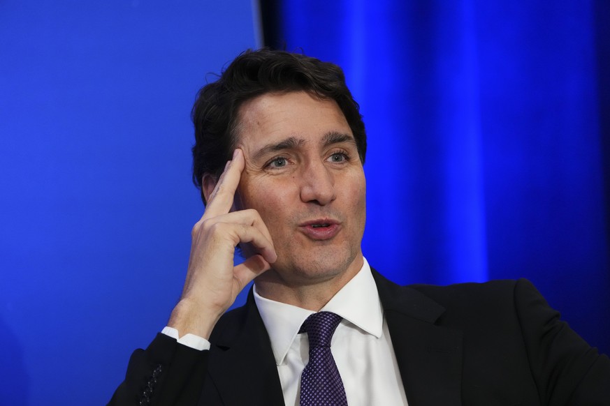 Prime Minister Justin Trudeau takes part in a bilateral meeting with Jamaican Prime Minister Andrew Holness at the Summit of the Americas in Los Angeles on Friday, June 10, 2022. (Sean Kilpatrick/The  ...