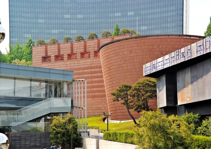 Séoul, Corée du Sud, mai. 2019 - Décoration du musée d&#039;art Leeum Samsung par Mario Botta