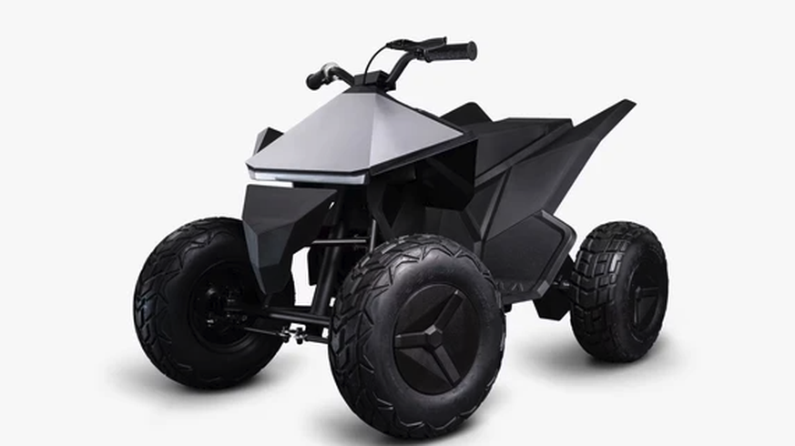 Le cyberquad pour enfant de Tesla est inspiré du cybertruck.