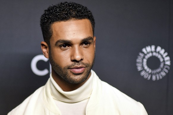 FILE - Lucien Laviscount attends a screening of &quot;Emily in Paris&quot; during PaleyFest on Sunday, April 10, 2022, at the Dolby Theater in Los Angeles. During interviews in recent weeks, The Assoc ...