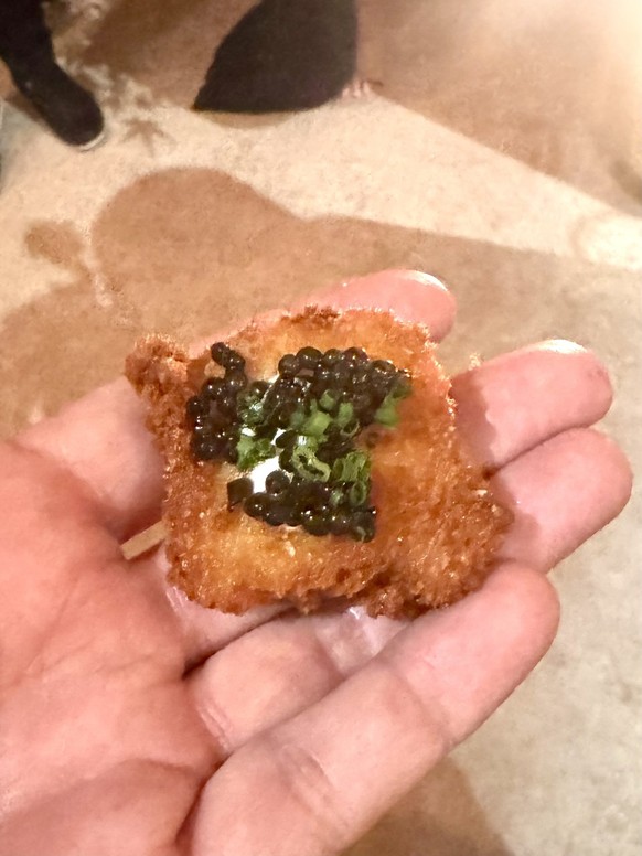 Kyle Buchanan a également pu mordre dans un appétissant nugget au caviar lors du «Bal des gouverneurs», qui prend place à l'issue de la cérémonie.