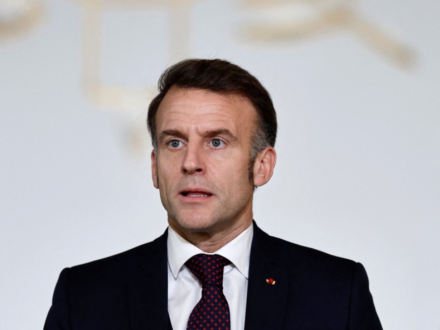 Pour Emmanuel Macron, "quand il y a une agression caractérisée", "nous ne devons pas courber l'échine ou essayer de trouver un arrangement" (archives).
