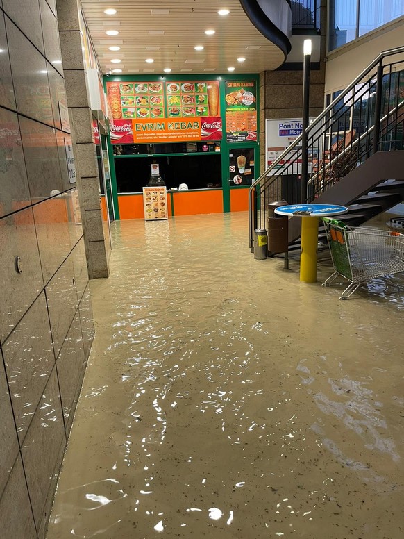 Evrim Kebab à Morges a été inondé.