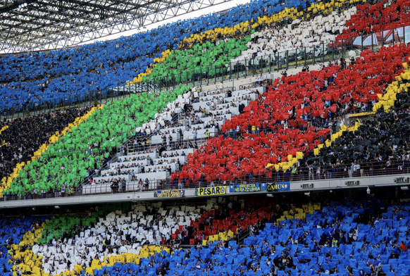 Football: le magnifique tifo de l&#039;Inter contre la Lazio