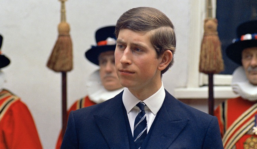 FILE - In this March 25, 1968 file photo, Prince Charles looks on, durig a procession, in London. Prince Charles has been preparing for the crown his entire life. Now, that moment has finally arrived. ...