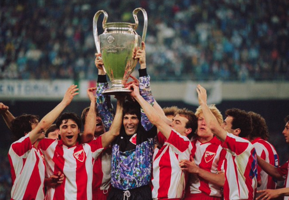 L'Etoile rouge Belgrade championne d'Europe en 1991. Une autre époque.