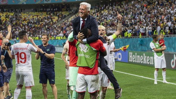 Vladimir Petkovic après le huitième de finale de l'Euro gagné contre la France. Il n'a pas encore connu pareille joie à Bordeaux.