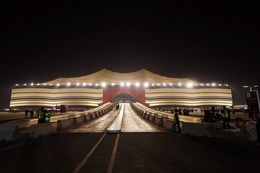 Soccer: FIFA World Cup, WM, Weltmeisterschaft, Fussball Qatar 2022-France vs Morocco Dec 14, 2022 Al Khor, Qatar A general view outside of Al Bayt Stadium before a semifinal match between France and M ...