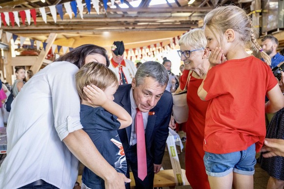 Ignazio Cassis a rencontré les jeunes (et moins jeunes) participants du brunch.