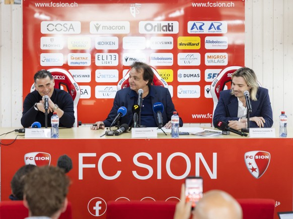 Didier Tholot, Christian Constantin et Barthélémy Constantin: trois hommes pour mener le FC Sion vers les sommets.