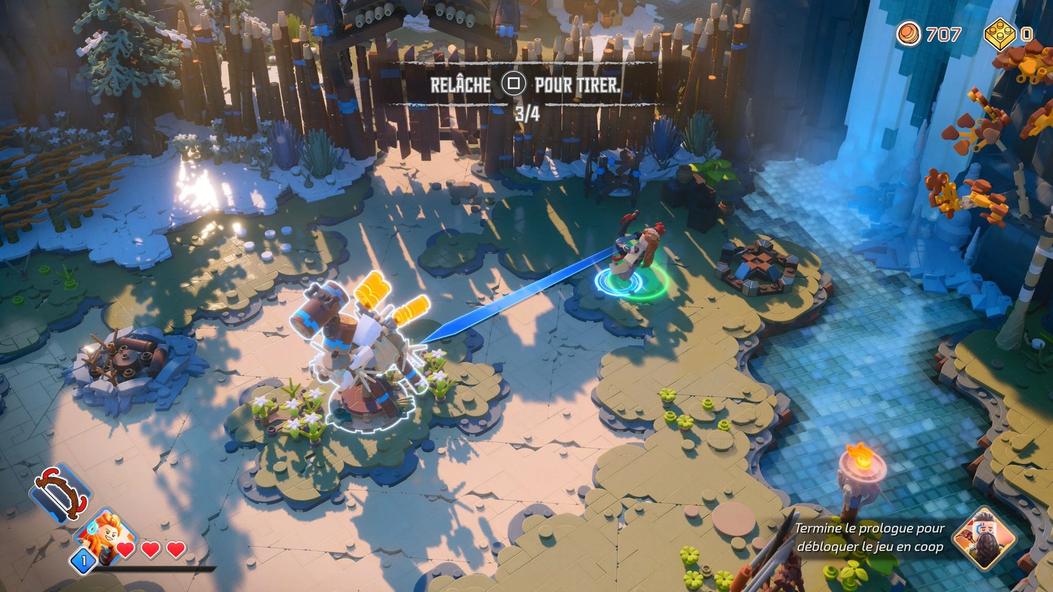 Capture d&#039;écran de LEGO Horizon Adventures est la première adaptation de jeux vidéo en Lego.