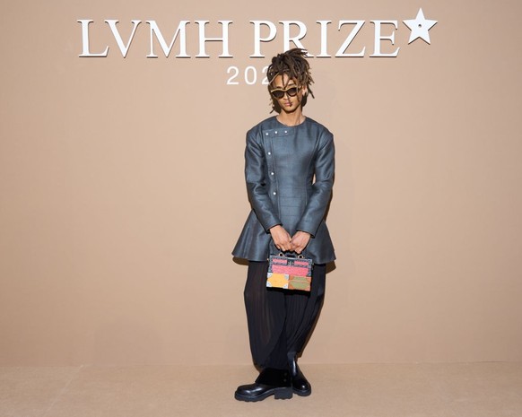 PARIS, FRANCE - MARCH 05: Jaden Smith attends the LVMH Prize as part of Paris Fashion Week at Avenue Montaigne on March 05, 2025 in Paris, France. (Photo by Francois Durand/Getty Images)