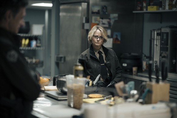 This image released by HBO shows Jodie Foster in a scene from &quot;True Detective: Night Country.&quot; (HBO via AP)