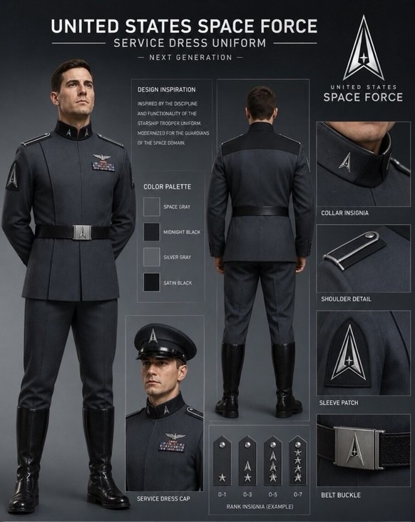 Le nouvel uniforme de Donald Trump pour la Space Force a fait beaucoup réagir.