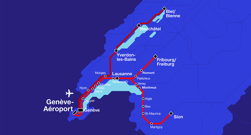 Ces trains matinaux permettront aux voyageuses et voyageurs des villes mentionnées d’accéder facilement aux premiers vols (entre 6h et 8h) au départ de l’aéroport de Genève. Pour 2026, l’offre sera en ...