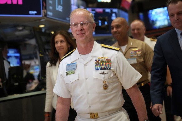 FILE - Adm. Daryl Caudle, commander of the United States Forces Command, arrives to ring the closing bell at the New York Stock Exchange, May 26, 2023, in New York. (AP Photo/John Minchillo, File)
Pen ...