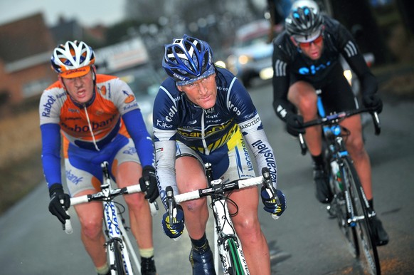 Cycling: 63Th Kuurne - Brussels - Kuurne 2010 Bobbie Traksel (Ned)/ Rick Flens (Ned)/ Ian Stannard (Gbr)/ Kuurne-Brussel-Kuurne (184 Km), (C) Tim De Waele (Photo by Tim De Waele/Getty Images)