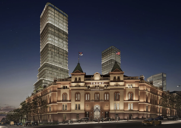 Le complexe, estimé à 500 millions de dollars, comprendra des résidences privées, un centre commercial et un hôtel Trump.