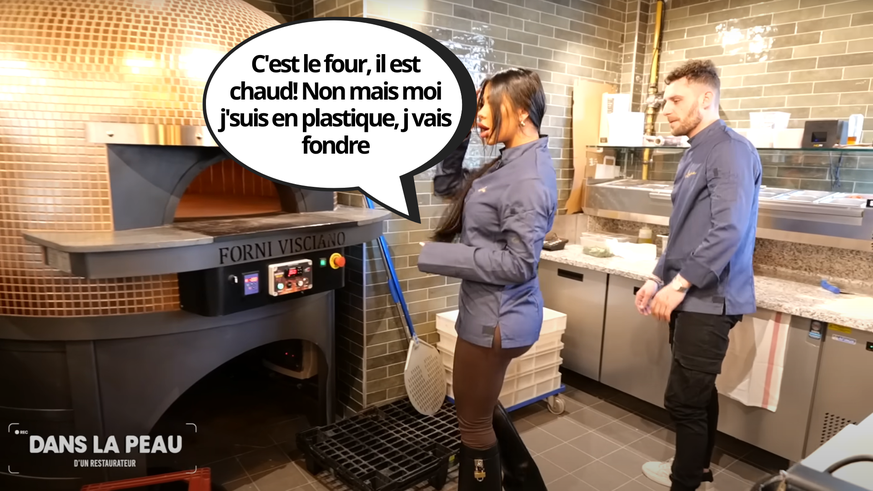 Maeva, toujours le mot pour rire.