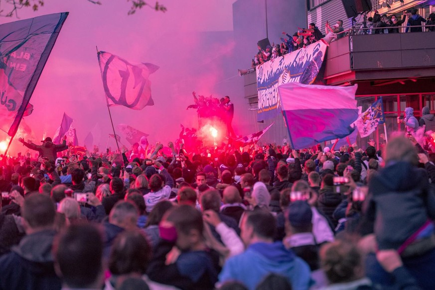 Le FC Lucerne sous le coup d&#039;une plainte de la police après les célébrations de sa victoire en coupe de Suisse, le 24 mai dernier.