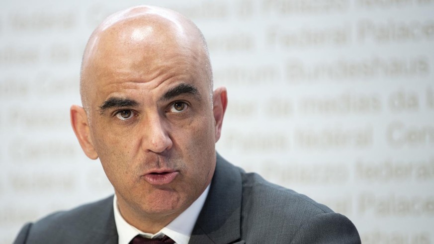 Alain Berset, chef du Département fédéral de l'intérieur. Berne, 11 août 2021.